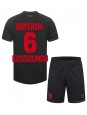 Bayer Leverkusen Odilon Kossounou #6 Domácí dres pro děti 2023-24 Krátký Rukáv (+ trenýrky)